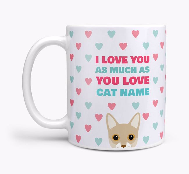 I Love You as Much as You Love...: Personalised {breedCommonName} Mug